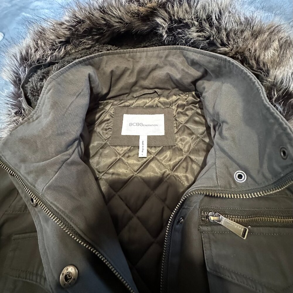 Bcbgeneration Olive Utility/Cargo Jacket/Coat, L - image 7